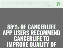 Tablet Screenshot of cancerlife.com